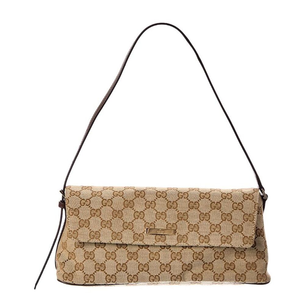 Gucci Madison Medium Gg Canvas & Leather Shoulder Bag, Brown